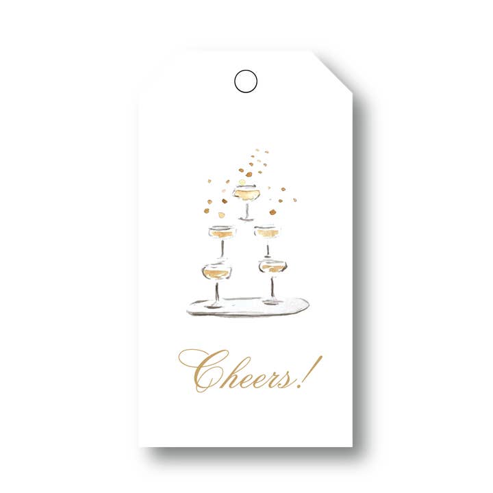 Champagne Tower Gift Tag for wholesale by Peyton's Post