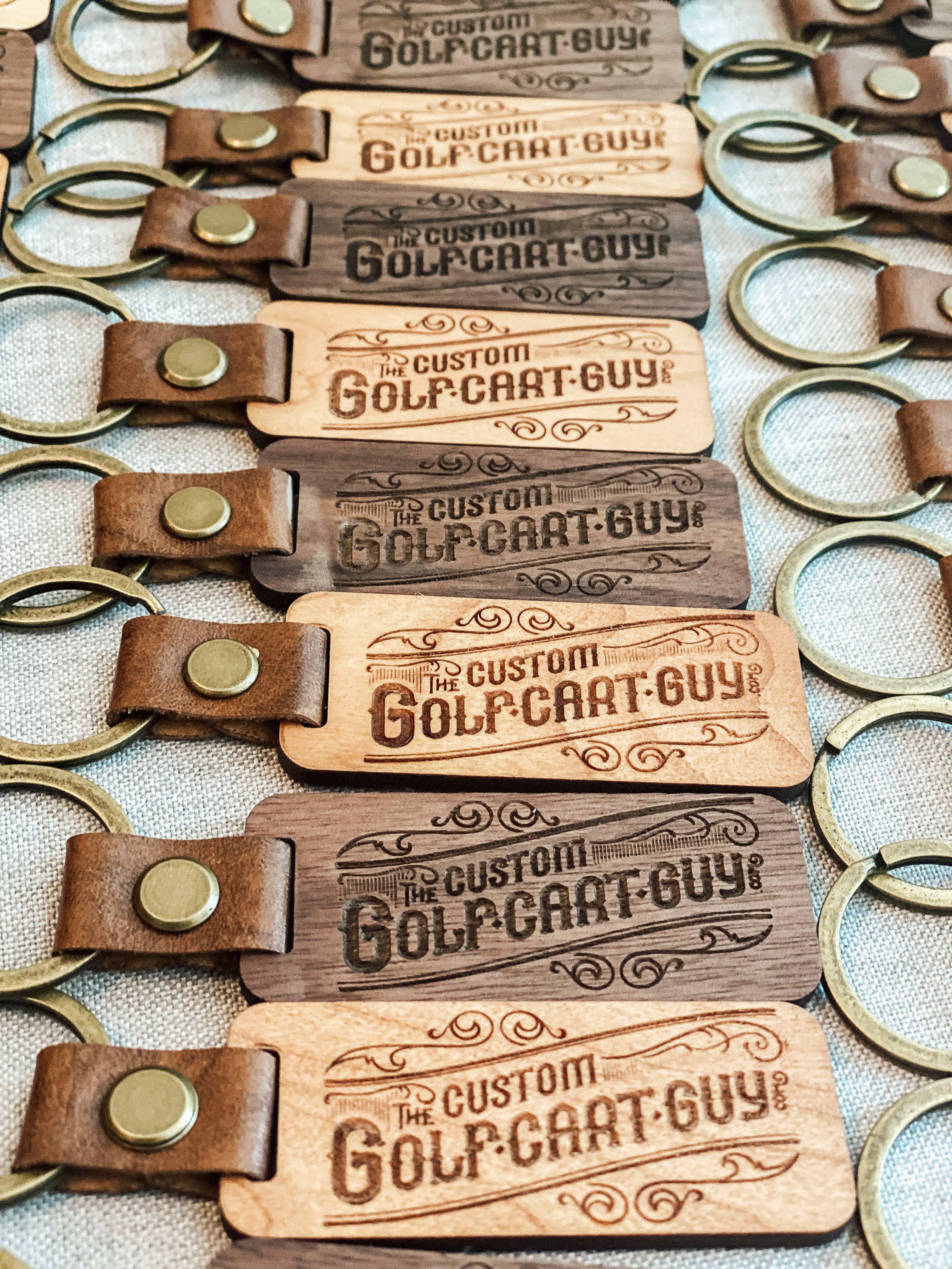 Theba Handmade - Wholesale Keychain - Unisex - Engraved Wood Logo Keychains1