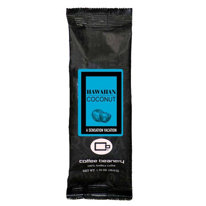 Hawaiian Coconut Flavored Coffee | 1.75oz Sampler for wholesale by Coffee Beanery