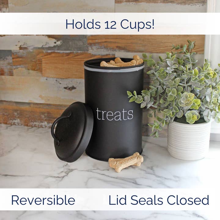 Kurated Korner – wholesale Pet treat jar – Dog – AuldHome Design Enamelware Dog Treat Container11