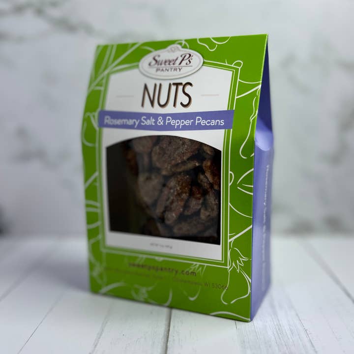 Candied Pecans - Rosemary Salt & Pepper, 5 oz for wholesale by Sweet P’s