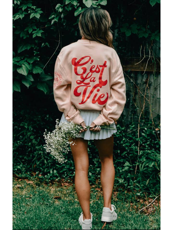 Southern Bliss Co. - Wholesale Graphic Sweatshirt - Women's - C'est La Vie Sweatshirt