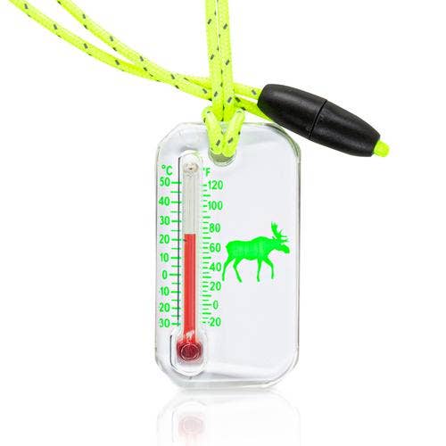 Sun Company / Big Discoveries - Wholesale Thermometer - WildLife Zip-o-gage - Moose - Outdoor Thermometer for Kids