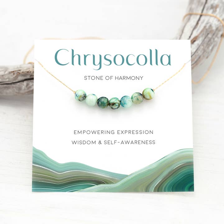 Delezhen – Großhandel Perlenkette – Baum Achat natürlicher Edelstein Halskette Stress Relief Halskette11