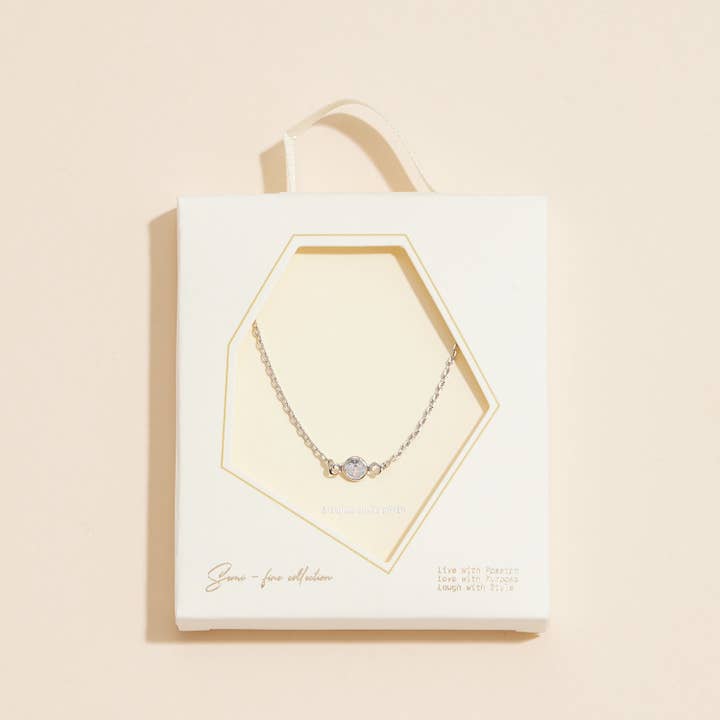 Frem - Wholesale Link & Chain Necklace - Cubic Zirconia 18K Gold Dipped Chain-Necklace3