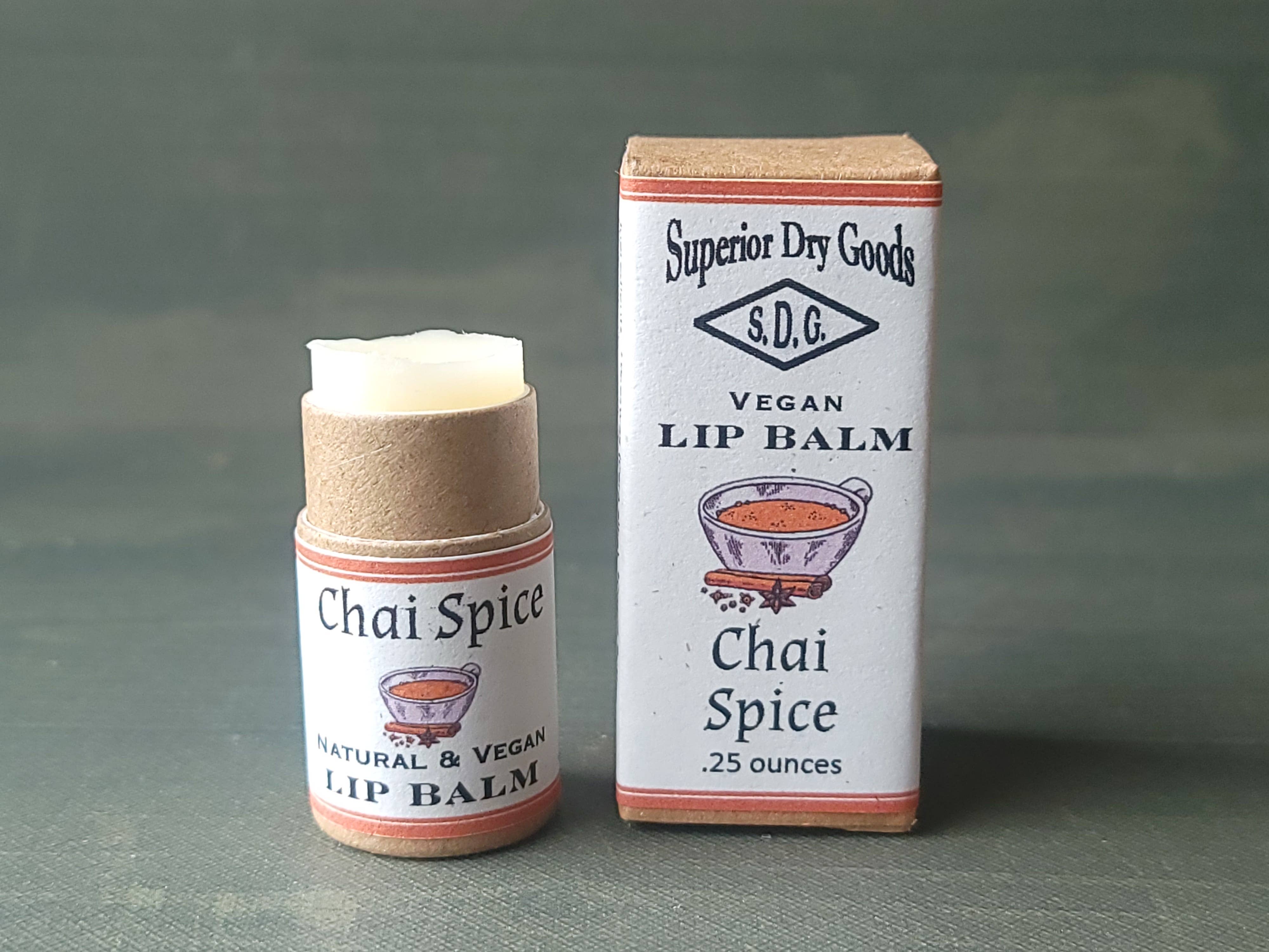 Superior Dry Goods - Wholesale Lip Balm - Chai Spice Lip Balm | Paperboard Tube | All Natural1