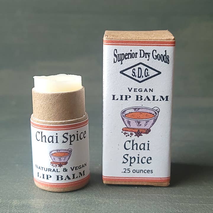 Superior Dry Goods - Wholesale Lip Balm - Chai Spice Lip Balm | Paperboard Tube | All Natural1
