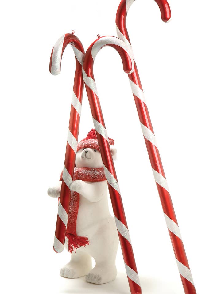 84" H CANDY CANE RD CANDY APPL for wholesale by Studio Specialties
