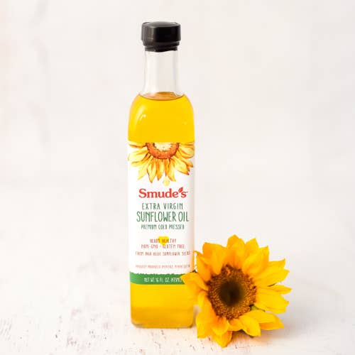 Smude's Brand Cold Pressed Sunflower Oil - 8 oz. for wholesale by Smude's Brand