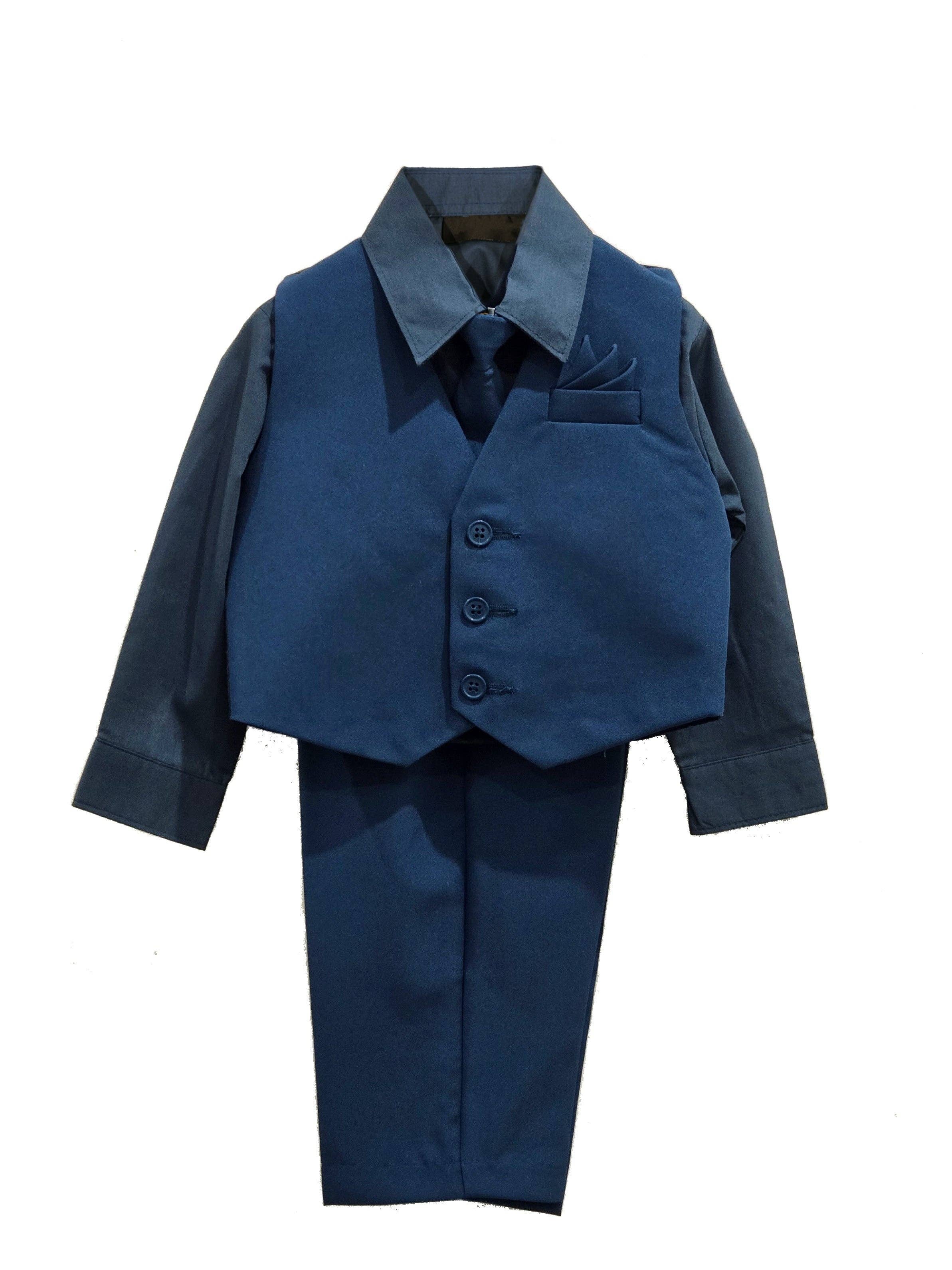 b-one inc - Wholesale Suit Set - Kids - Boys' Vest Suit Set, 5-Piece, Many Colors, Sizes 2T-143