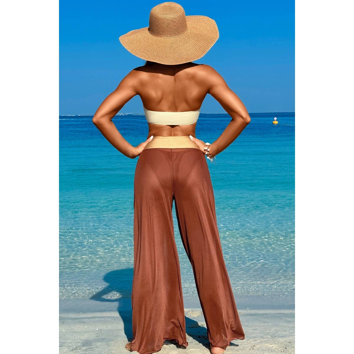 Elings - Vendita all'ingrosso Bikini - Donna - Set Bikini da Spiaggia in Metallo a Colori Solidi2