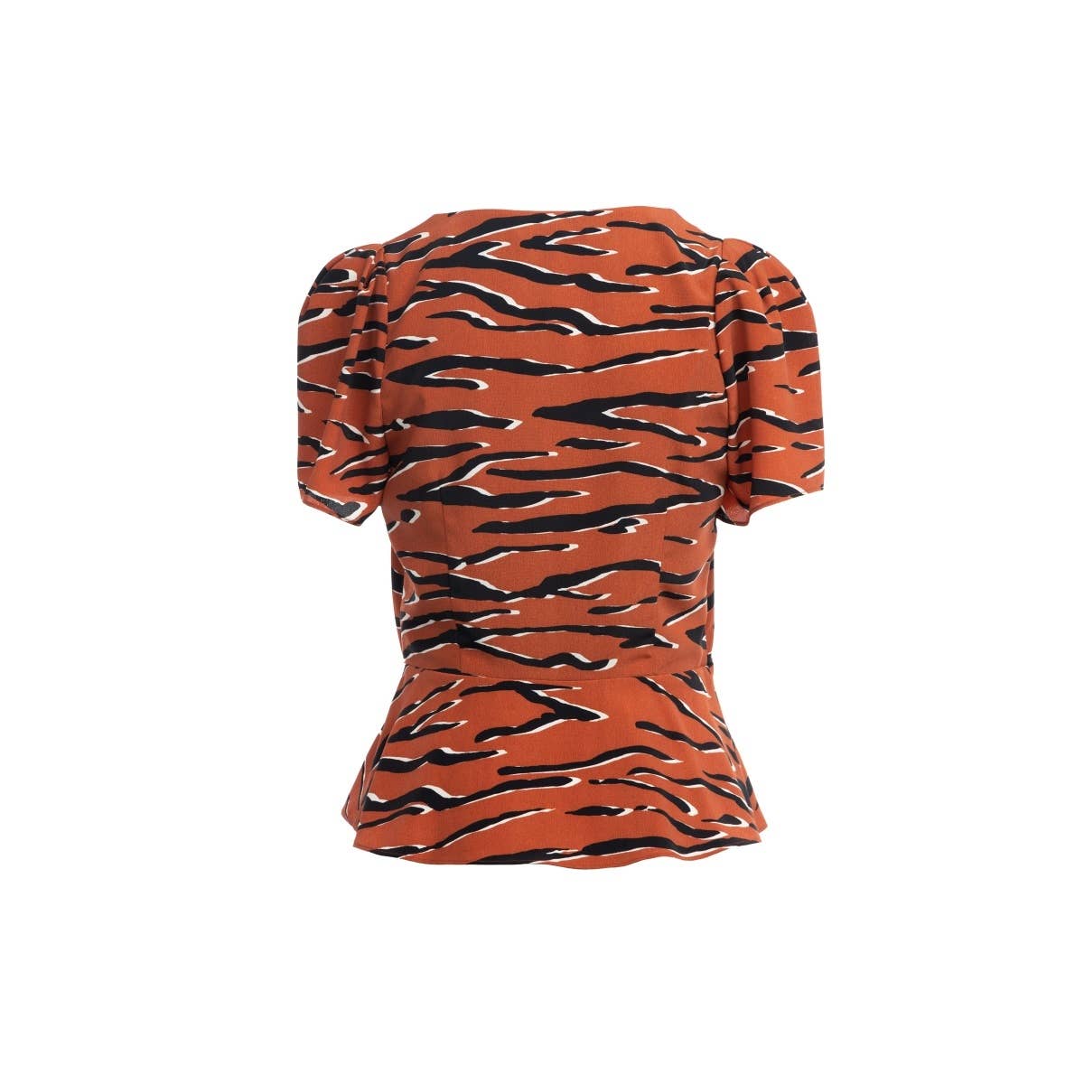 Naked Zebra Rack - Vente Chemisier – femme - Haut court imprimé à manches courtes1