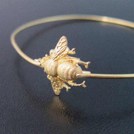Frosted Willow - Wholesale Bangle bracelet - Save the Bees Bumble Bee Bracelet2