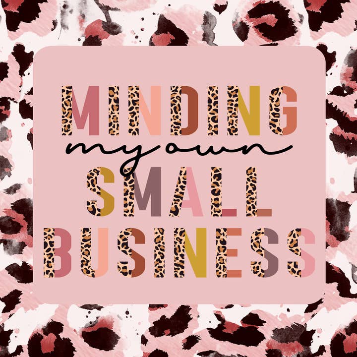 Sköter mitt eget lilla företag Tumbler, Leopard Tumbler 20 oz Skinny Tumbler DECOETUMBLER-229 för wholesale av DecoExchange