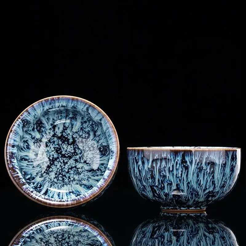 Otterware – wholesale Coffee/tea cup – Handmade Artisanal Tenmoku Glaze Tasting Cup (Single)33