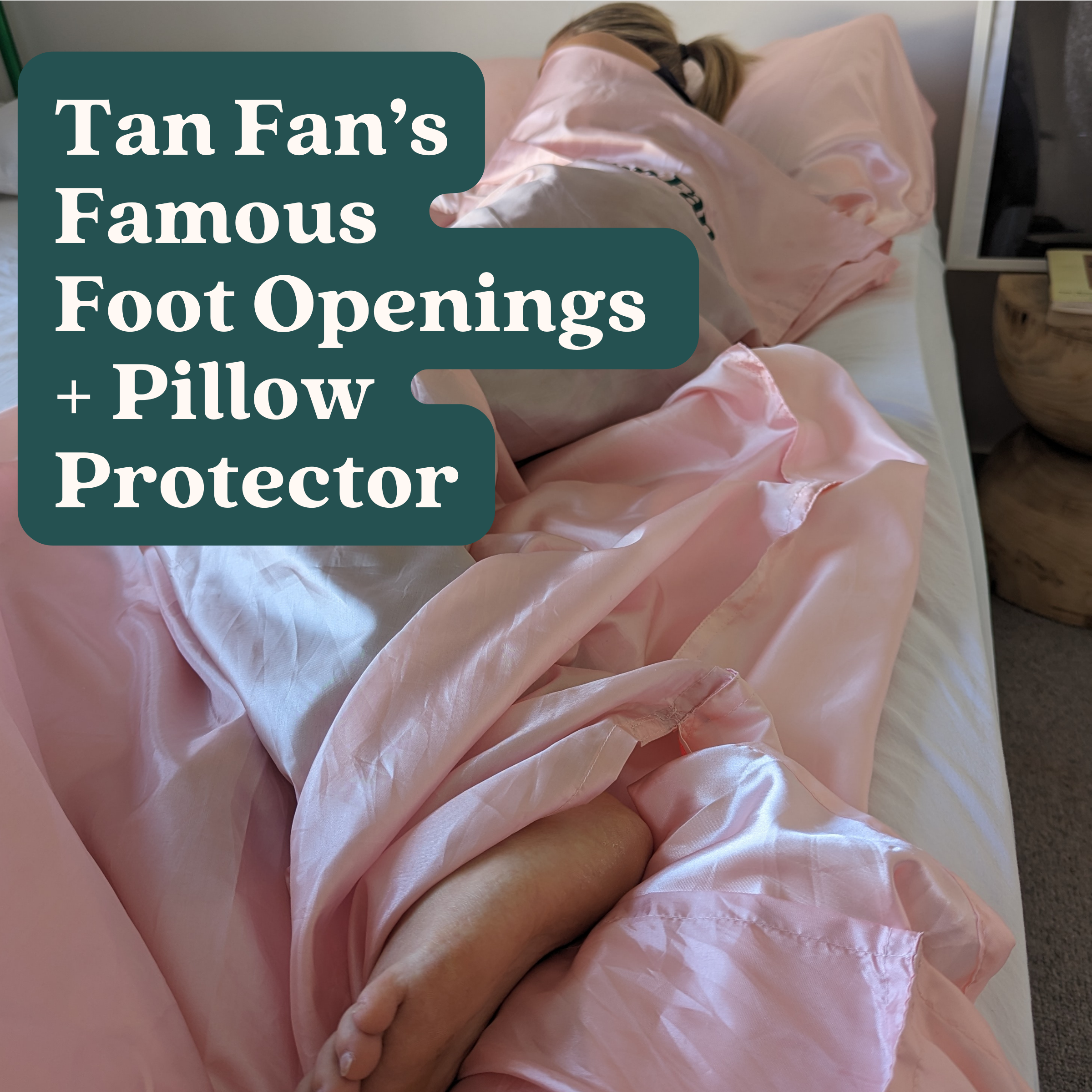 Tan Fan - Wholesale Sheet Set - Self Tan Sleep Sac For Dark Tanner - Baby Pink 8
