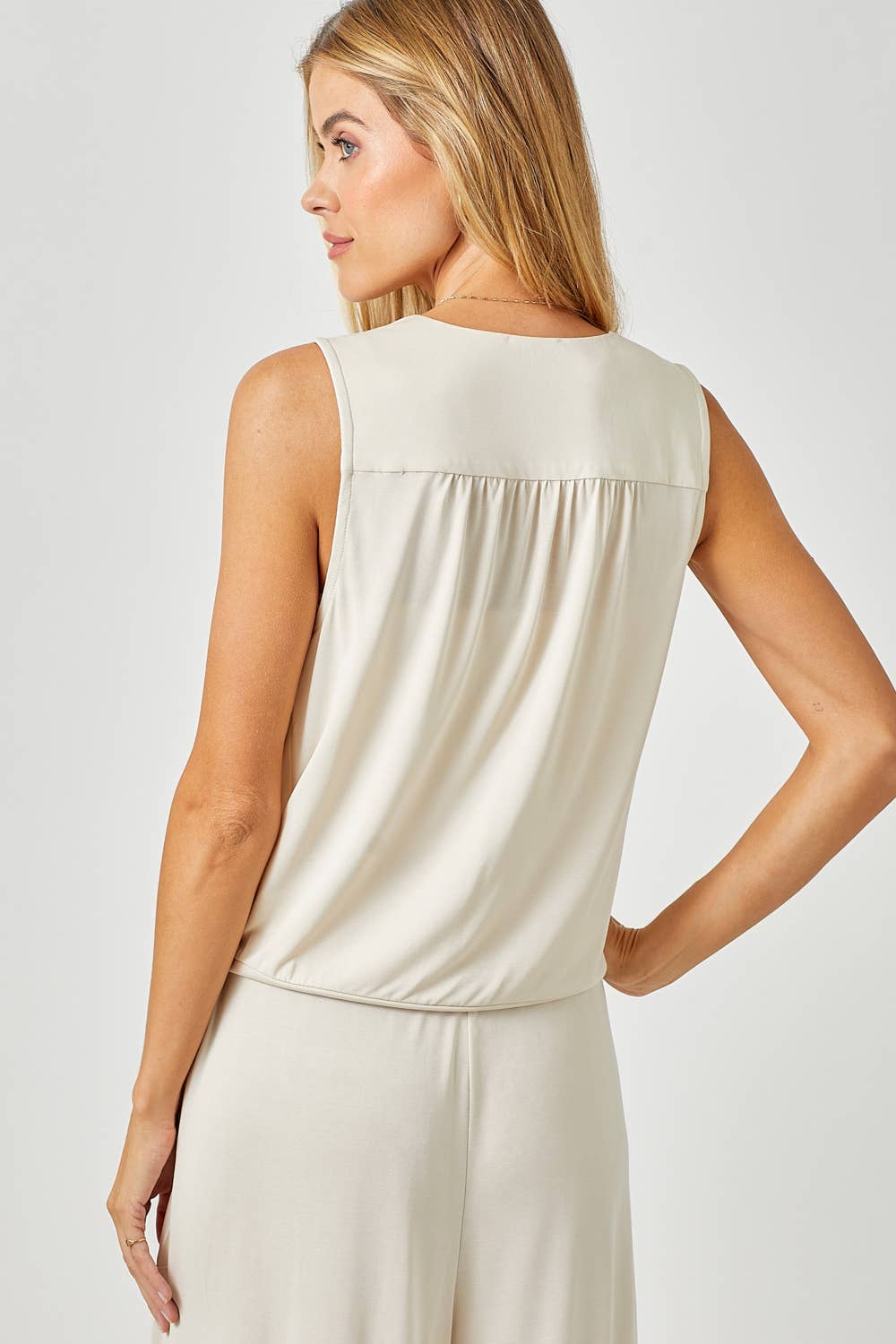 Mystree - Wholesale Blouse - Women's - 60608 Modal Plunging Neck Top26