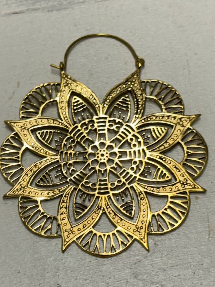 Gold Madagascar Hoops for wholesale by The Curator