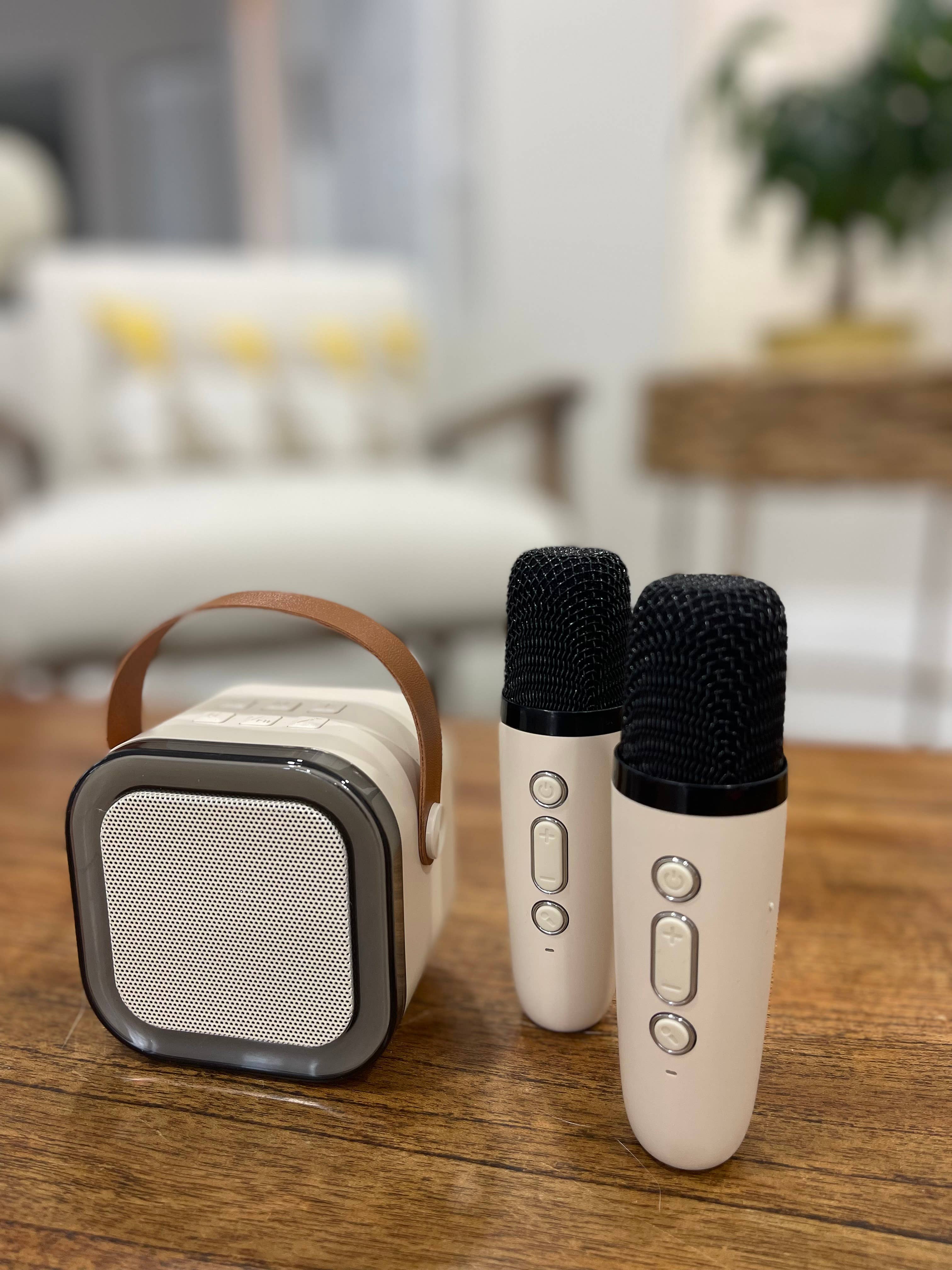 Pink 3 IN 1 Karaoke Set-LED - Beige for wholesale on Faire2