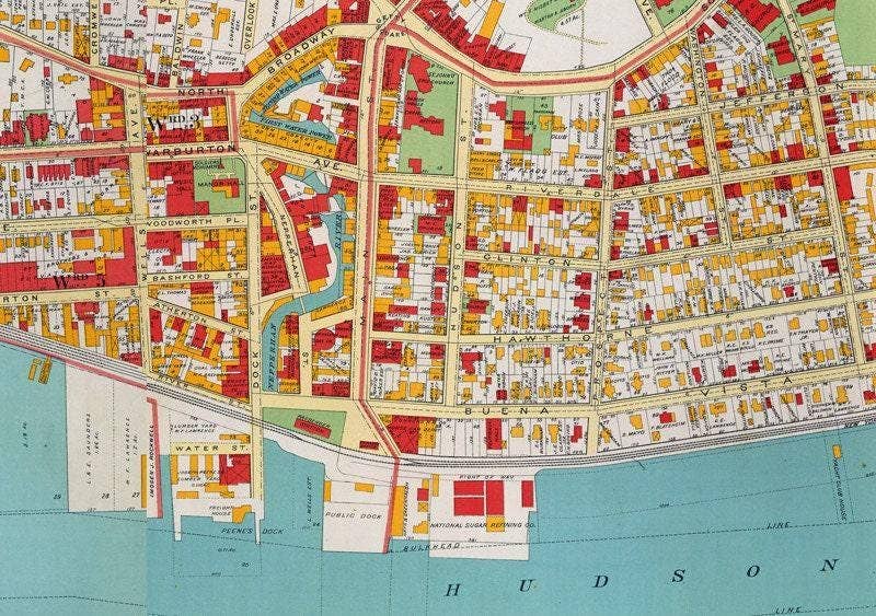 OldCityPrints - Old Maps and Posters - Wholesale Art Print - Old Map of Yonkers City 1893 Vintage Map | Vintage Map Wall Art Print1