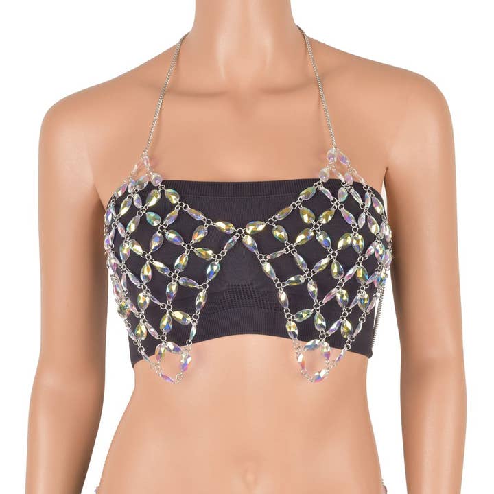 Bra Chain AB Stones for wholesale by Western Fashion
