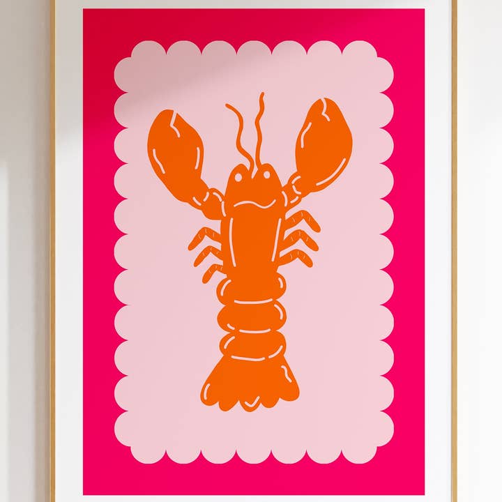 Maddison Ball Creative - Wholesale Art Print - Lobster Scallop (More Colours)3