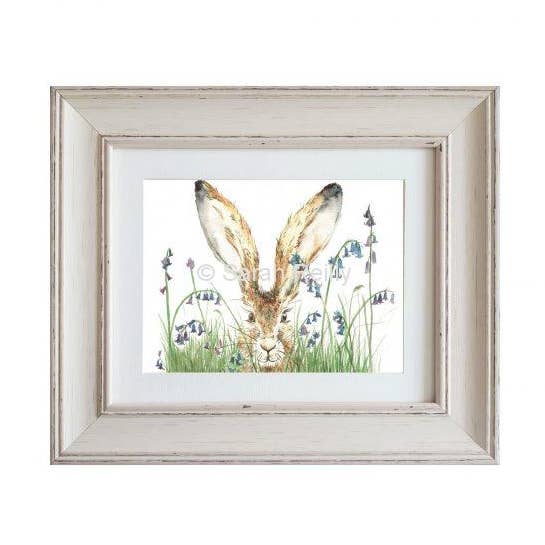 Lámina con marco mediano Curious Hare para venta al por mayor de Love Country