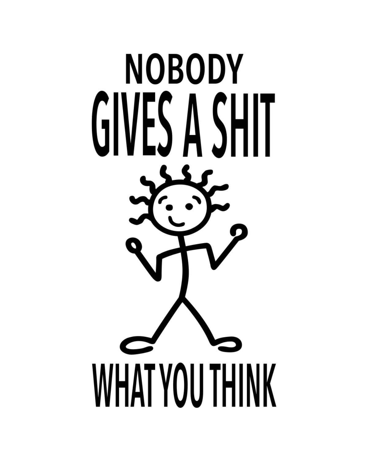 Fabdaz - Wholesale Tea Towel - “Nobody Gives a Shit What You Think” - Hey Now™ Cotton Kitchen Towel2