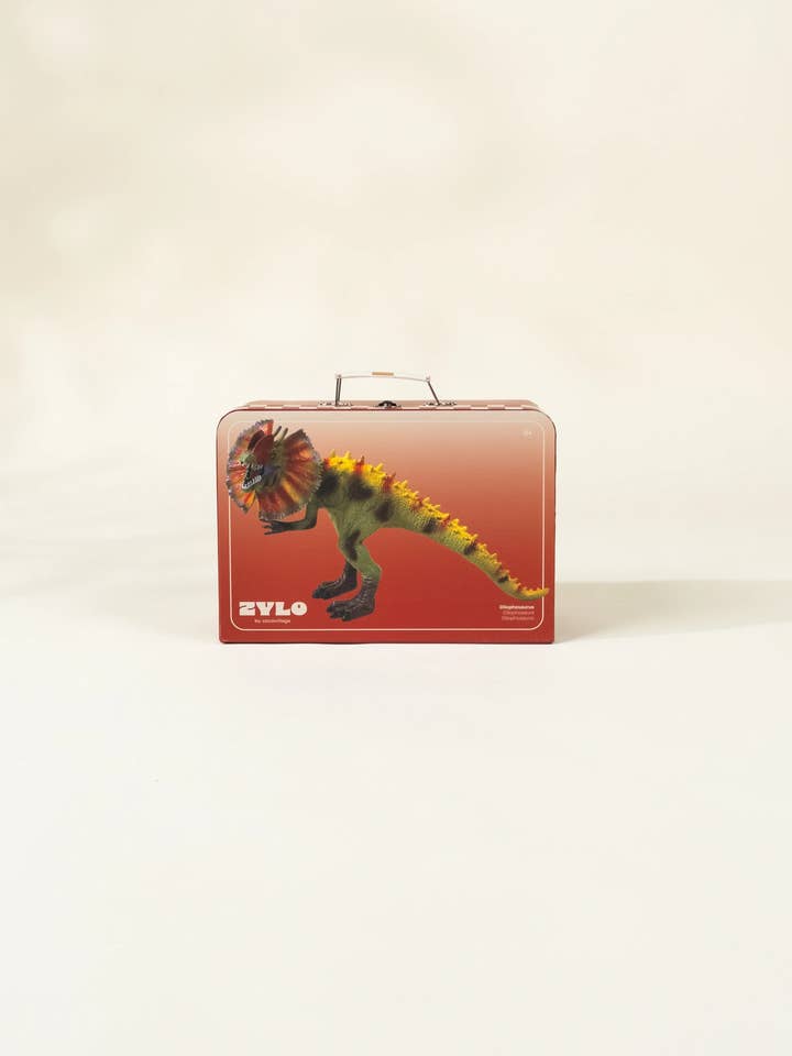 Dilophosaurus Dinosaur in a Collectible Box for wholesale by Coco Village