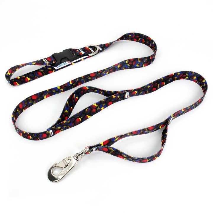 Holes Fab Grab Leash - Made in USA - Three Handles for wholesale by Buttonsmith