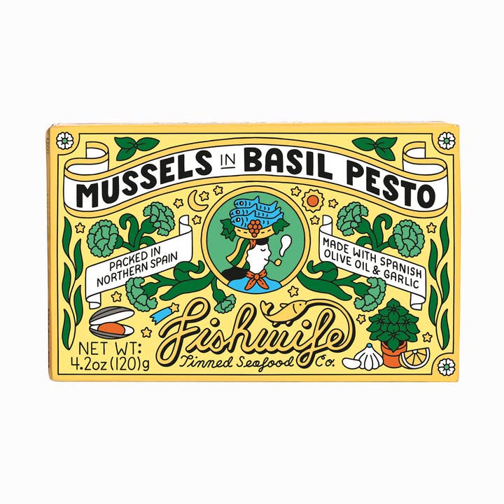 Mussels in Basil Pesto for wholesale by Fishwife