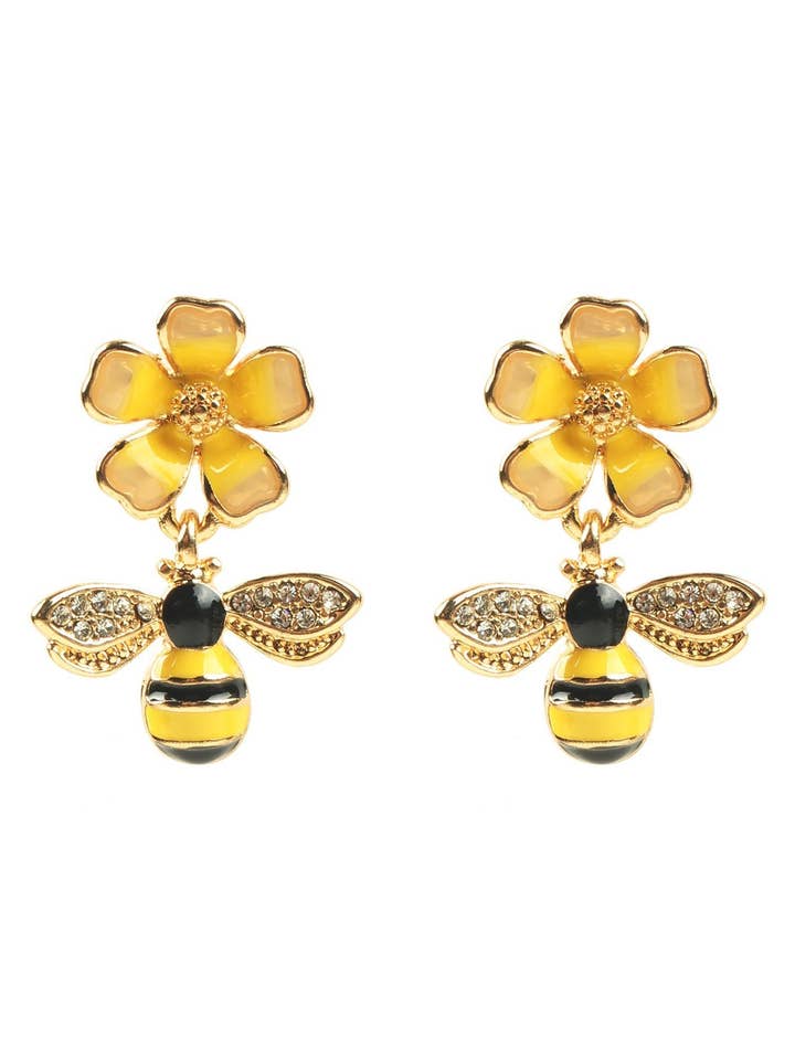 Boucles d'oreilles abeilles pour la vente par Eye Candy Los Angeles