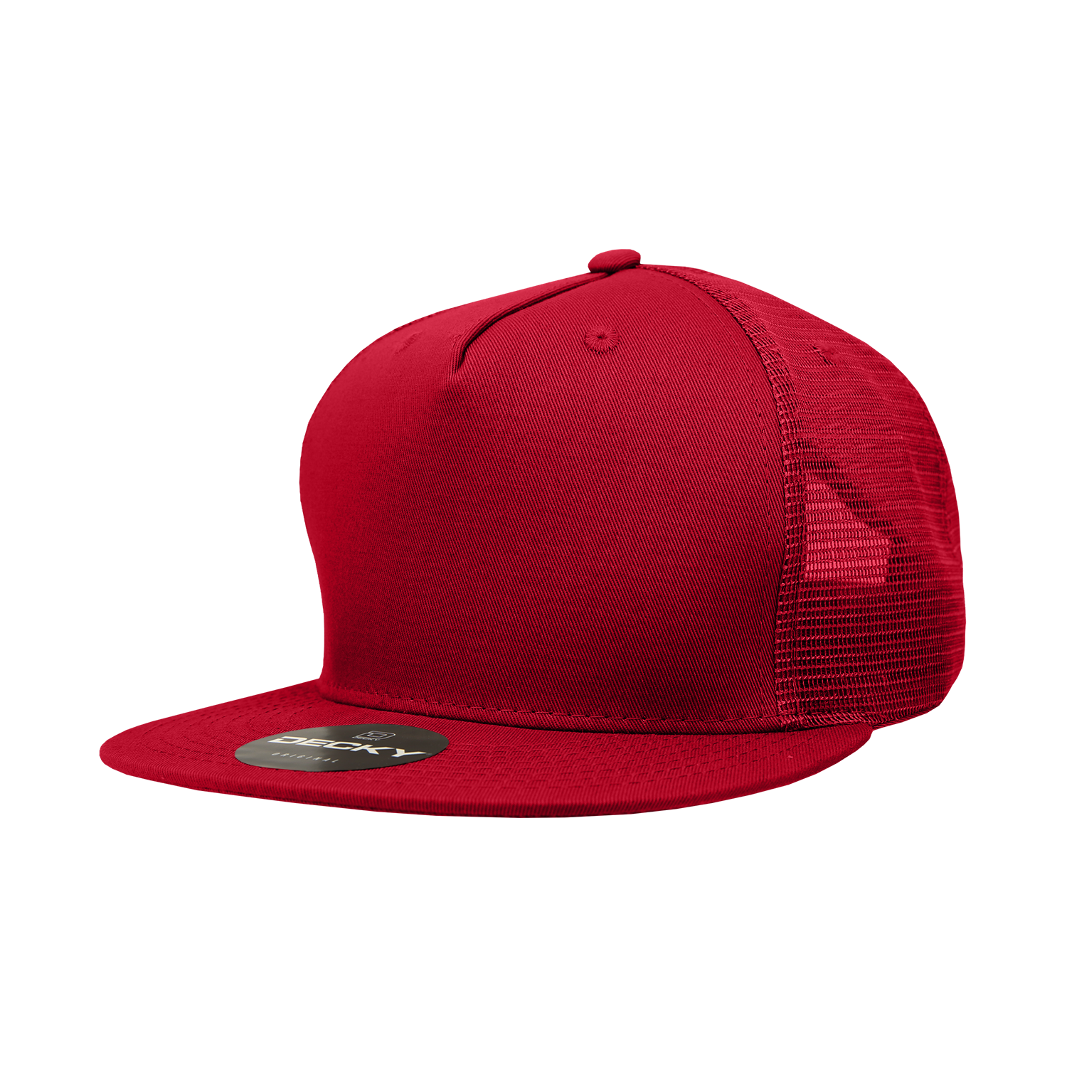 The Park Wholesale - Wholesale Truckerpet - Uniseks - Decky 1040 - Blanco Trucker Snapback-hoeden met 5 panelen - 10401