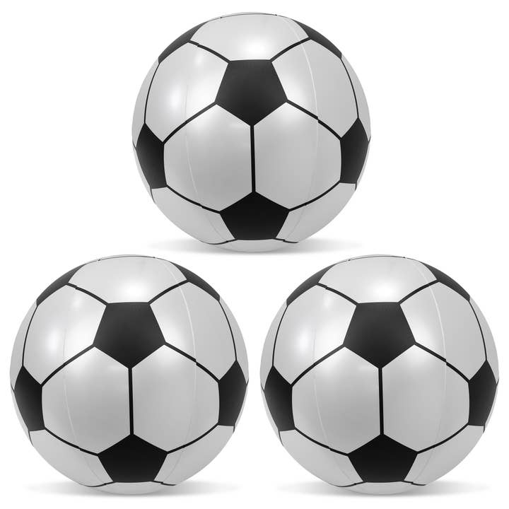 Poza - Ballon de plage 16 pouces - Football - Lot de 3 pour la vente par Cota Global