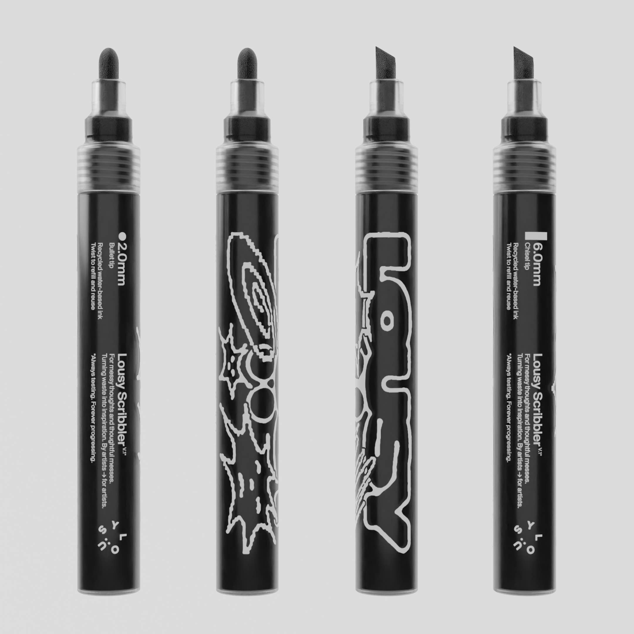 LOUSY - Wholesale Marker - Lousy Scribbler — Sustainable Refillable Markers1