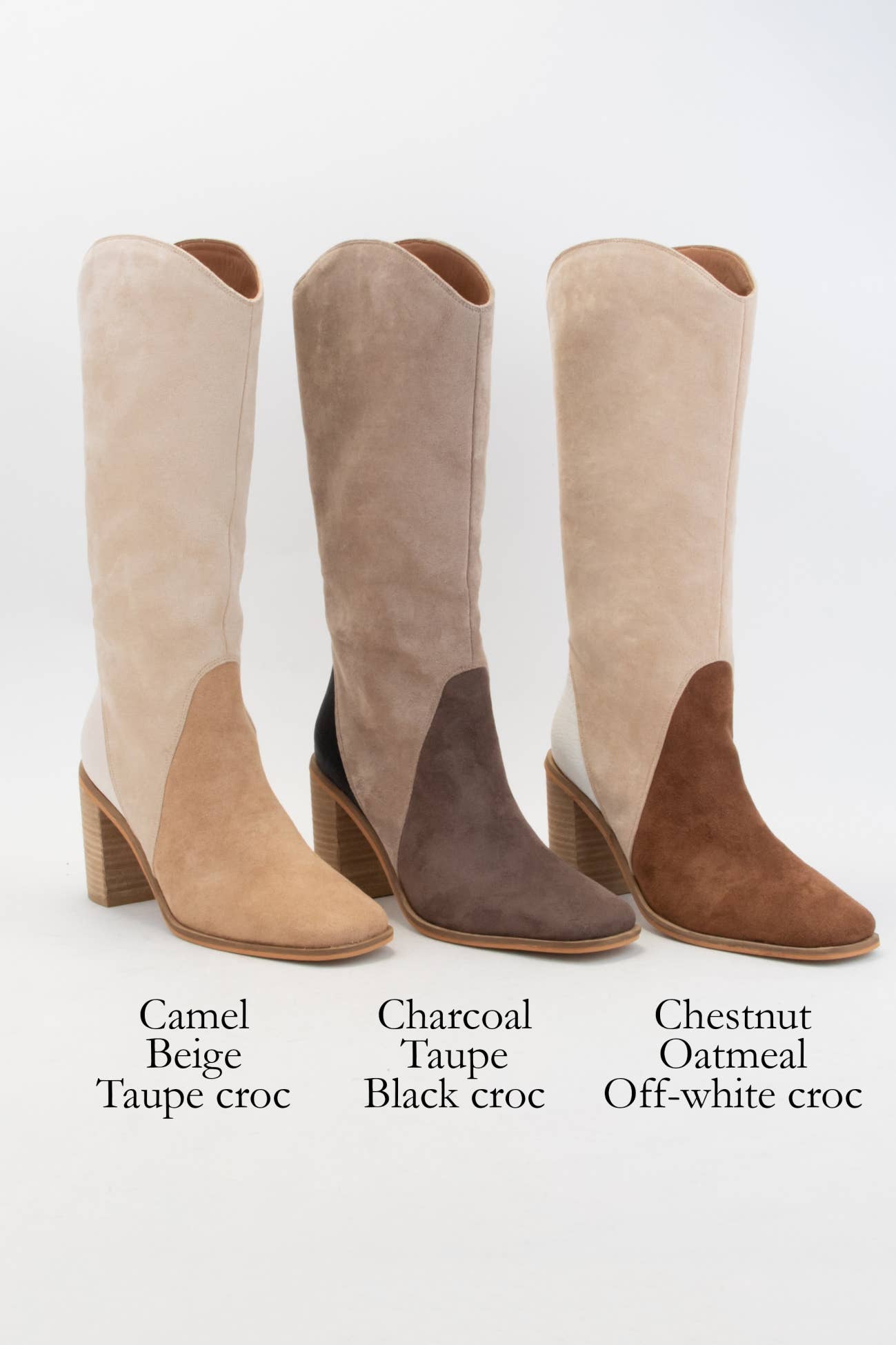 CCOCCI - Vente Bottes – femme - MINI-PACK CCOCCI | BOTTES HAUTES TRICOLORES KRISTIN1