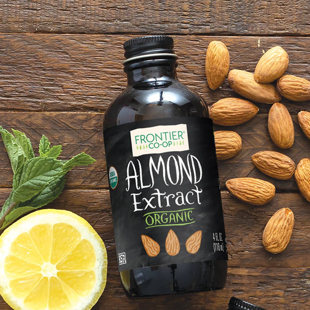 Frontier Co-op - Wholesale Vanilla/Fruit Extract - Pure Almond Extract, Certified Organic, Kosher, 4 Fl Oz2