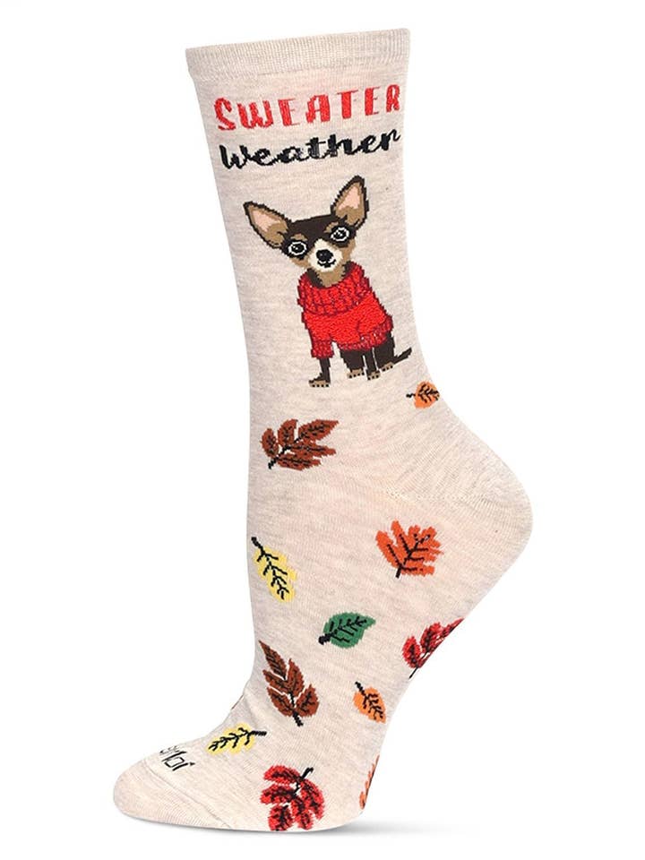 Havregryn Ljung Kvinnors tröja väder bambu Crew Socks för wholesale på Faire0