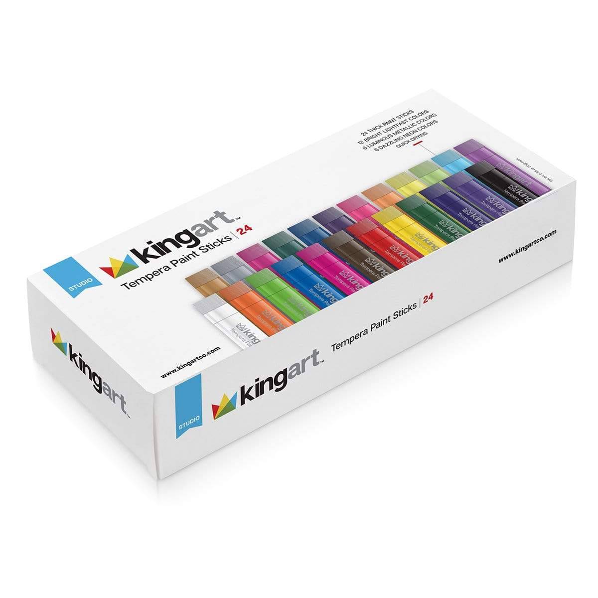 KINGART - Wholesale Paint Set - Tempera Paint Sticks, 24 Colors8