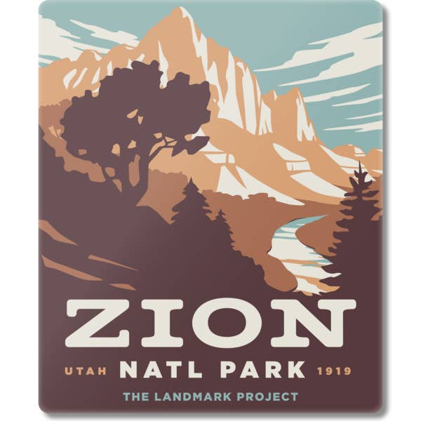 Zion National Park Magnet for wholesale by The Landmark Project