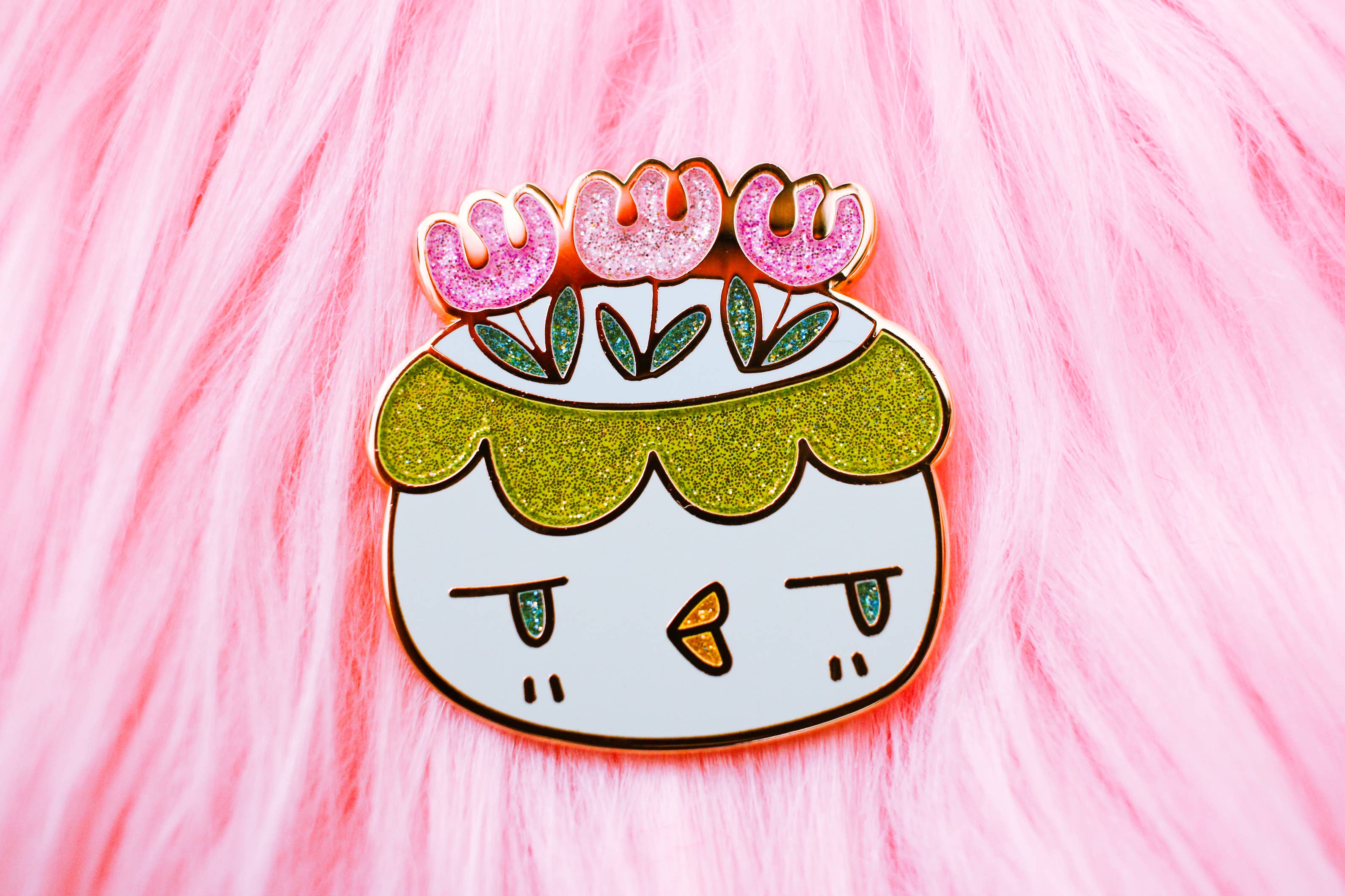 Shark City Slicker - Wholesale Lapel Pin/Button - Flower Kappa - Enamel Pin