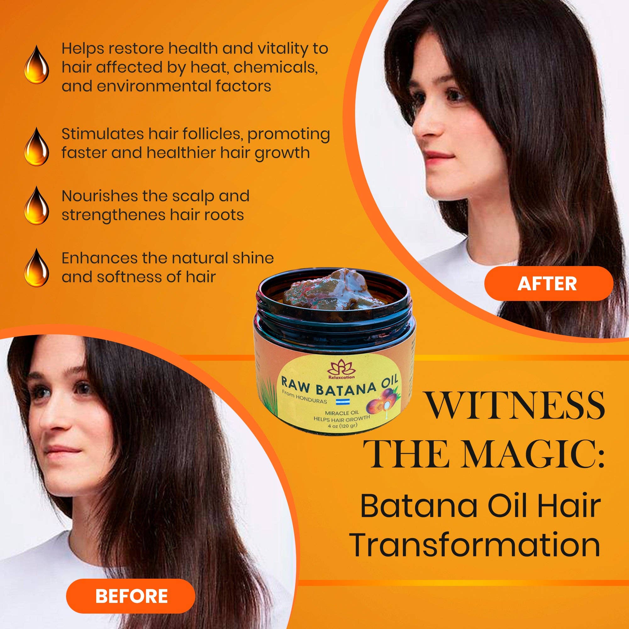 Relaxcation - Wholesale Hair Oil - Raw Organic Batana Oil for Hair Growth and Loss Prevention6