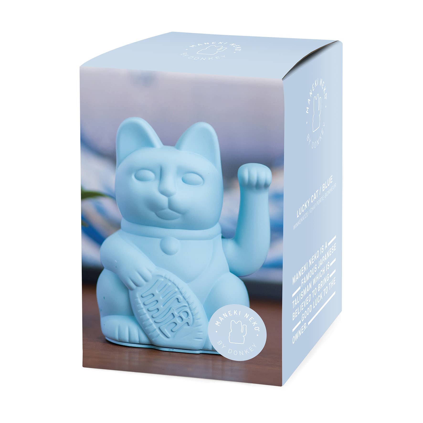 DONKEY - Wholesale Decorative Figurine - Lucky Cat | Light Blue1