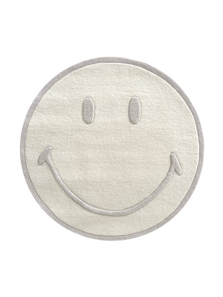RugSmileyยฎ Natural 3.2 ft diameter for wholesale by VICI Brands: Premier Design Kids Goods ๐