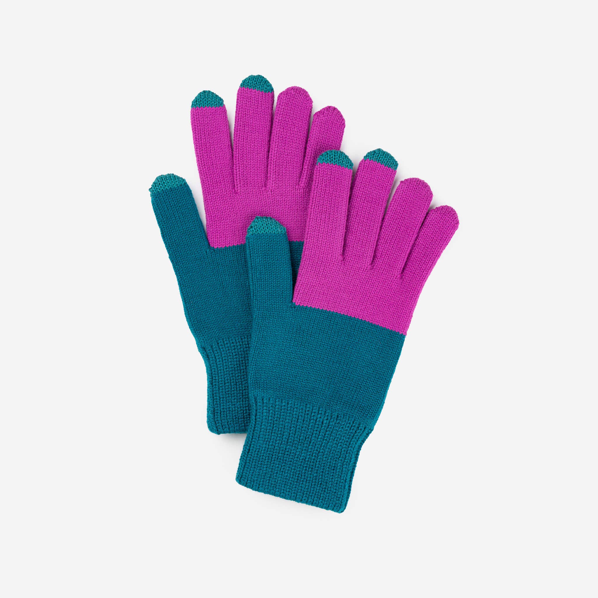 VERLOOP | knits - Wholesale Handschoenen - Dames - Kleurblok Brei Touchscreen Handschoenen10