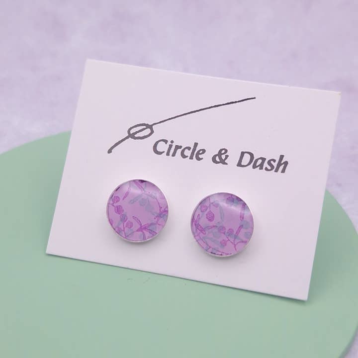 Large Studs - Purple Haze for wholesale by Circle & Dash