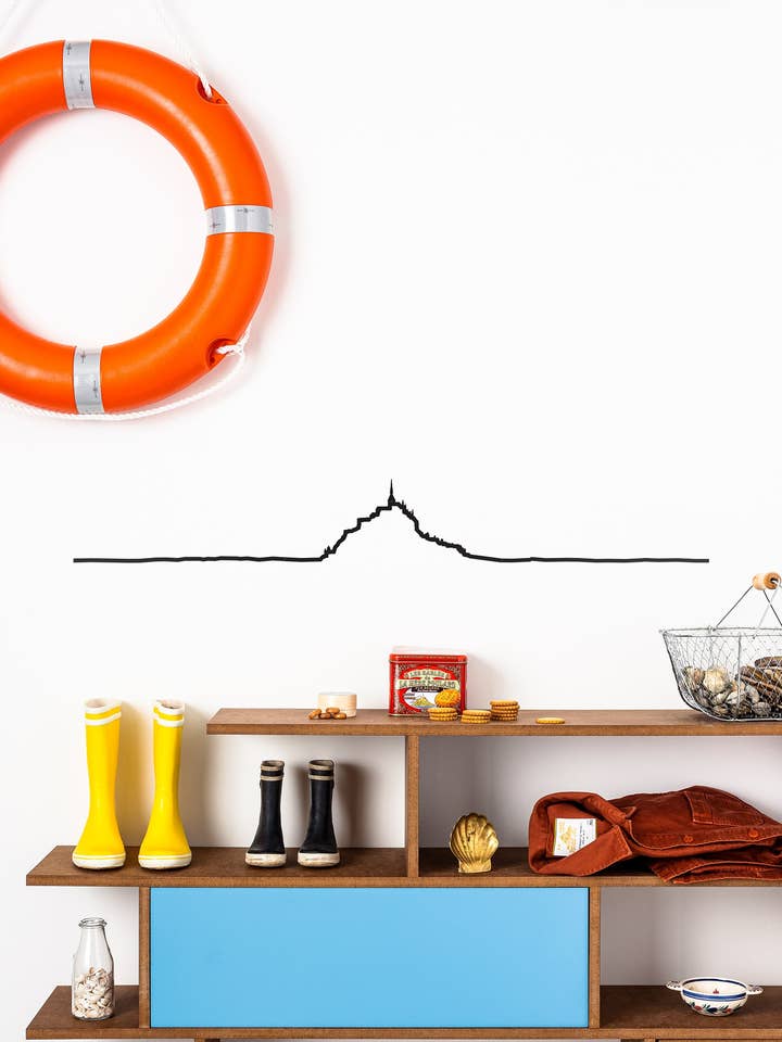 Wall Decor - Mont-Saint-Michel Skyline - Maxi (125cm) for wholesale by The Line