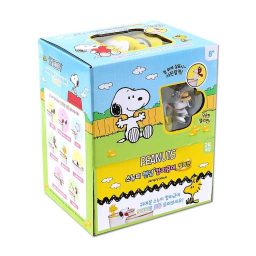 K_Wonderland - Wholesale Drinking Glass/Cup - Peanuts Snoopy Cup Deco Charm Figure Random Box 24PCs SET