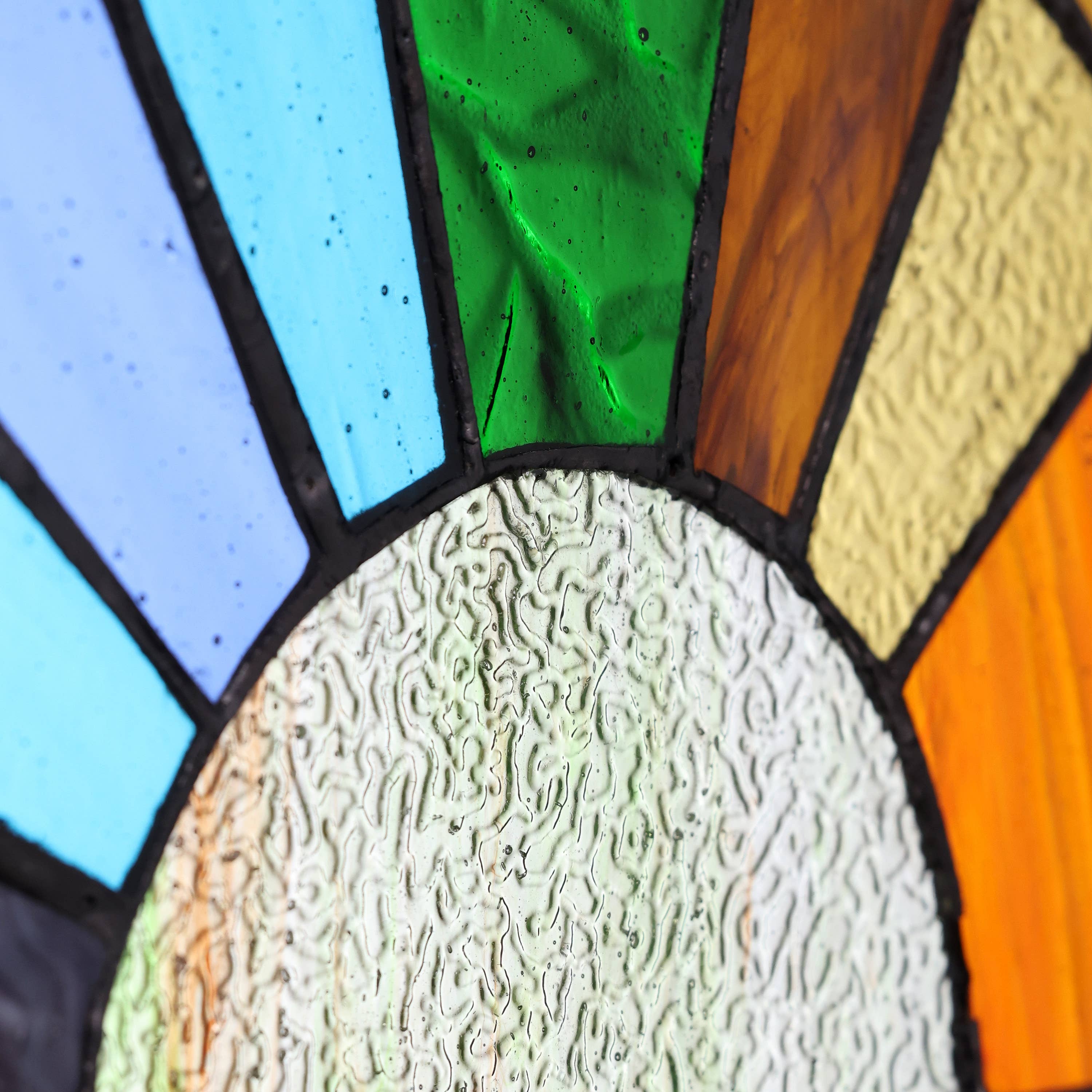 River of Goods - Wholesale Suncatcher - 12"H Tiffany-Style Rays of Sunshine Stained Glass Panel9
