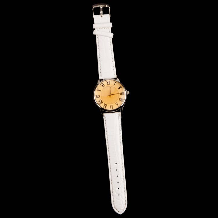 EHAWA - Wholesale Wrist Watch - Men's - Men's watch Roman, white, without battery check!0
